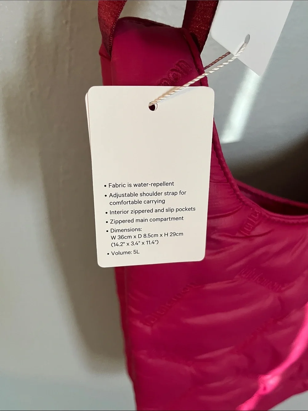 Lululemon quilty pleasures bag in berry rumble